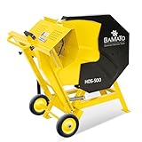 BAMATO Wippkreissäge HOS-500 | 505mm HM-Sägeblatt 40 Zähne | 3 kW Leistung 230V | Einsatzfertig vormontiert | Einstellbarer Anschlag | Auflageverlängerung | Wippsäge Brennholzsäge