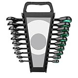 HOOLRZI Doppelkopf-Ratschenschlüssel, 72 Zähne, Ratschen-Kombinationsschlüssel, Zahngetriebe, offene Schraubenschlüssel für Autoreparatur