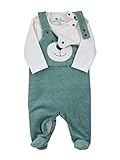 Sterntaler Unisex Baby Strampler-set Nicki Ben Strampelhose, Dunkelgrün (275), 62