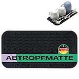 NetroxHome® Abtropfmatte Silikon 30x15 cm, rutschfest & hitzebeständig, ideal für Geschirr, Pfannen, Spülmaschine, Geschirr Abtropfmatte, für Spüle und Küche, BPA-frei & leicht zu reinigen