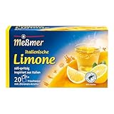 Meßmer Ländertee I Italienische Limone Tee I 20 Teebeutel I Glutenfrei I Laktosefrei I Vegan