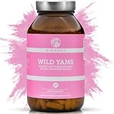 QIDOSHA® Wild Yams Wurzelextrakt, 240 Stk/Glas, 1000mg Wilder Yams Wurzelextrakt mit 200mg Diosgenin je Tagesportion, Mexikanischer Wild Yam Kapseln hochdosiert, vegan, in Deutschland gefertigt