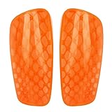 Atmungsaktives Fußball Sport Bein Guard Protector Football Schienbeinpolster für Erwachsene Wettbewerb Training Fluoreszierendes Grün Grün (ORANGE)