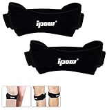 ipow Kniebandage, 2 Pack kompression Knieschoner Kniestütze Meniskus Patellasehnenbandage Kniegurt zum Arbeiten für Damen und Herren, Universal für Laufen, Wandern, Joggen, Sport, Volleyball, Crossfit