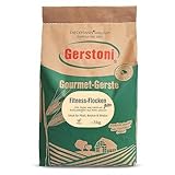 Gerstoni Fitness Gerstenflocken fein 3kg, PREMIUM-QUALITÄT Reich an Ballaststoffen mit Beta-Glucan, nachhaltig aus regionalem Anbau