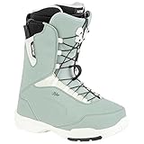 Nitro Damen Snowboards Scala TLS '23 All Mountain Freeride Freestyle Schnellschnürsystem Boot Snowboardboot, Ice-White, MP 24,5 // EU 38 // US 7