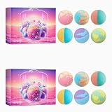 Schäumende Badebombe mit Rosmarin- und Lavendelduft - Schnell auflösende Bubble-Badekugel für ein entspannendes Badeerlebnis - Sanfte Reinigung für alle Hauttypen (2pcs)