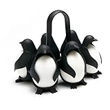 Peleg Design Egguins – Pinguin-förmiger Eierspender & Eier Aufbewahrung – Eierkocher & Kühlschrank Organizer für 6 Eier – Perfekt für Weich- und Hartgekochte Eier