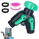 Wasserschlauch-Verteiler, robuster 2-Wege-Schlauchverteiler, wasserdicht, Hochdruckschlauch-Abzweig-Management, Bewässerungssystem für Haus, Garten, Bauernhof, Outdoor