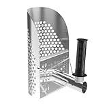 DR.ÖTEK Metalldetektor Sandschaufel, Edelstahl Wattschaufel, Schwerlast Sand Scoop Metall, Anti-Rost Zubehör für Metalldetektor, Bergemagnet Schaufel, Grabwerkzeuge für Strand, Sieben, Schatzsuche