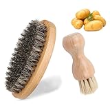 2 Stück Gemüsebürste, Küchenbürste, Kartoffelbürste, fürDie Reinigung Von Töpfen, Pilzen und Gemüse, Gemüsebürste Kompakten, Sind Leicht Zu Reinigen und Langlebig