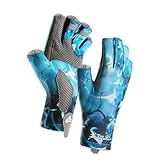 divuukyi Angelhandschuhe, Angelausrüstung, atmungsaktiv, fingerlos, Angelhandschuhe, Motorradhandschuhe, Klettern, Wandern, Radfahren