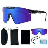 DADAPANGHU Schnelle Brille Rave Polarisierte Sonnenbrille Herren Fahrradbrille Damen Fahrrad Brillen Herren Sportbrille, UV400 Schutzbrille für Outdooraktivitäten Wie Radfahren Ski Fischen Laufen