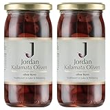 Jordan - Kalamata Oliven ohne Kern - 360g/200g Abtropfgewicht - 2er Pack