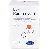 ES-KOMPRESSEN unsteril 7,5x7,5 cm 8fach 100 St
