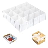 XSEXO Schubladenteiler,10 Stück Schubladentrenner Verstellbar Schubladen Ordnungssystem Trennwände,verstellbar Für Schrank Unterwäsche Socken DIY Schreibtisch Organizer