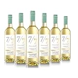 Vulkanfelsen 7/7 – Tag für Tag | Qualitätswein trocken – 6 x 0,75 l – 12,0% vol. – Weißwein-Cuvée aus Müller-Thurgau, Weißburgunder & Riesling – frisch, fruchtig & alltagstauglich
