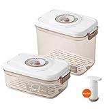 Pump & Seal Always Mealprep Eat Fresh Every Day Borosilikatbehälter Glas Vakuum