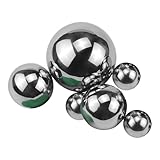 LAINIKE 6 Stück Dekokugel Schwimmkugeln Silber Edelstahl Dekokugel Silber Schwimmkugeln Teichkugeln Schwimmkugel für Teich Miniteich Zierbrunnen Metallkugel Garten Deko Kugel Gartenkugel