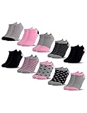 Occulto Jungen & Mädchen Sneaker Socken 10er Pack (Modell: Mikl) Pink 31-34