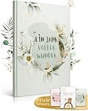 EULENTALER® Das Babyalbum I Von Pädagogen gestaltet I Mit handgemalten Illustrationen I Mein erstes Jahr I Din A4 I Babytagebuch, Erinnerungsbuch geschlechtsneutral I Geschenk für Mädchen & Jungen