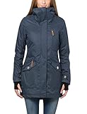 berydale Damen Funktionsparka Jacke, Marine-gefütterter Winter Parka, M