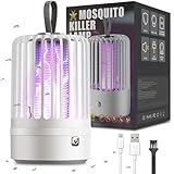 Mückenvernichter Lampe, Elektrische Insektenvernichter mit Nachtlicht 2 in 1, Leistungsstarke Schädlingsbekämpfung Fallen für Innen und Außen