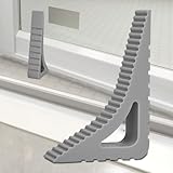 2er Set Fensterstopper, Türstopper, Gummi Fensterklammern und Kippschutz Fensterfeststeller ohne Bohren, Rutschfester keil, ideal für Familien & Klemmschutz, Door Stopper
