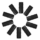 Abaodam Kunststoff Gewächshausklemmen Schwarz Witterungsbeständige Befestigungsclips für Gewächshausfolien Schattiergewebe und Gartenbau mit Rohr Kompatibel