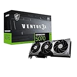 MSI GeForce RTX 5070 12G Ventus 3X OC Grafikkarte - 12GB GDDR7 (28Gbps/192-bit), PCIe 5, Boost: 2542 MHz, HDMI 2.1b, DisplayPort 2.1b