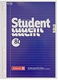 Brunnen 1067941 Notizblock / Collegeblock Student (A4, liniert, 70 g/m², 80 Blatt)