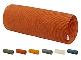 beties HYggelig No.1 Trendiger Cord-Samt Nackenrollen Bezug ca. 15x40 cm Kissenbezug in Raumausstatter Qualität aus deutschem Unternehmen