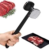 katmerio Fleischklopfer, Doppelseitig Antihaft Schnitzelklopfer, Fleischhammer mit Rutschfestem Griff, Schnitzelklopfer, Zartmacherhammer für Steak, Schnitzel, Rindfleisch