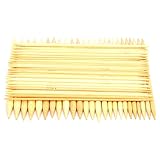 SIXRUN Doppelspitziges Bambus-Stricknadel-Set für Pullover, Hüte, Anfängerfreundliches 75-teiliges Werkzeug Zum Handstricken