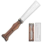 Sukudon Profi Japansäge,Holzsäge mit Walnussgriff,300mm SK85 Karbonstahl aus Beidseitig Japansäge Klappbar,13/15 TPI Gehrungssäge,Silky Säge,Feinsäge
