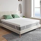 Novilla Matratzen Topper 120x190 10cm Höhe Gel Topper Memory Foam MatratzenTopper für Boxspringbett Wohnwagen Schlafsofa Matratzenauflage Bezug Waschbar Oeko-Tex