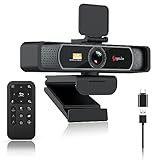 Angetube 4K Weitwinkel Webcam HD 8MP Sensor Webkamera mit Mikrofon USB-Kamera für PC-Mac-Konferenzen/Streaming/Online-Unterricht, kompatibel mit Zoom Skype Facetime (JZ-914PRO)