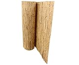 bambus-discount.com Niedrige Premium Schilfrohrmatte Beach für Balkon 90 x 300cm - Kurze Sichtschutz Schilfmatte 0,9m x 3m Made in EU
