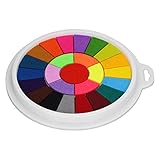 OVAQUIXI Stempelkissen mit 25 Farben, Waschbar, Kräftiges Farb-Power-Stempelkissen für, Heimwerker-Werkzeug