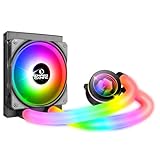 EMPIRE GAMING Guardian P-W120 Watercooling AIO PC Gamer – CPU Kühlung Flüssigkeit ARGB 3 Pins 5V – 1x120MM – Intel LGA 1700/1200/115X/1366/2066/2011, AMD AM5/AM4 – Schwarz