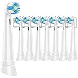 Bürstenköpfe kompatibel mit iO Elektrische Zahnbürste, für iO 2/3/4/5/6/7/8/9/10 Serie, ultraresistente Borsten für eine gründliche Reinigung von Zähnen und Zahnfleisch, weiß, 8 Stück