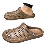 Generisch Clogs & Pantoletten für Herren, Gartenclogs Herren Gummi Gartenschuhe Geschlossen Clogs Eva Leichte Freizeit Schuhe Garten Gardeschuhe Sommer Gummischuhe Bequeme Hausschuhe