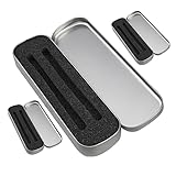 HORIALENCE 3Stücke Metall Bleistiftbox Multifunktions Stift Organizer für Schule Büro Langlebiges Federmäppchen Hochwertigem Schwamm Aufbewahrung für Schulsachen