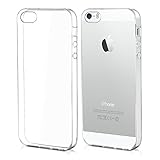 kwmobile Hülle kompatibel mit Apple iPhone SE (1.Gen 2016) / iPhone 5 / iPhone 5S - Silikon Handyhülle transparent - Handy Case in Transparent