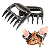 Pulled Pork Krallen, Pulled Pork Gabeln, Meat Claws, BBQ Fleischkrallen, Bärenkrallen, Zerkleinerungskrallen zum Zerkleinern und Mischen, zum Zerkleinern von Pulled Pork, Huhn, Rindfleisch, 2 Pack