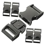 AKOOSY 5 Stück Teiliges Gurtbandschnallen aus Zinklegierung Metallverschluss für Rucksäcke Gepäck Taschen Langlebig Farbecht Einfache Montage Vielseitiges Zubehör für Zufällige Farbe