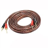 HiFi Lautsprecherkabel, 2 mm Pin Stecker, OFC Lautsprecherkabel, Jumper Kabel für Verstärker, Anwendung, Subwoofer Mixer, 2 m - 1 Stück