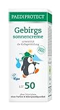 PAEDIPROTECT Gebirgssonnencreme für Kinder und Erwachsene 75 ml, Sonnencreme LSF 50, Sonnenschutz für höhere Gebirgslagen, leichte Textur für sensible Haut, ohne Mikroplastik, ohne Parfüm, vegan