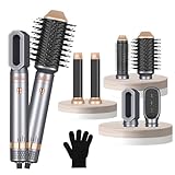 Air Styler Haarstyler 6 IN 1, Föhnbürste Haarföhn, 30 mm Lockenstab mit Luft, Geben Sie dem Haar Volumen, Glätten, Locken und Föhnen Sie Trockenes Haar (Kein Rotierender Warmluftbürste)