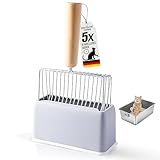 Katzenstreuschaufel,Katzenkloschaufeln,Katzenschaufel mit Behälter,Katzenklo Schaufel,Katzenschaufel Metall,Katzenstreu Schaufel,Katzentoilette Schaufel,Streuschaufel Katzenklo,Katzenstreu Schippe